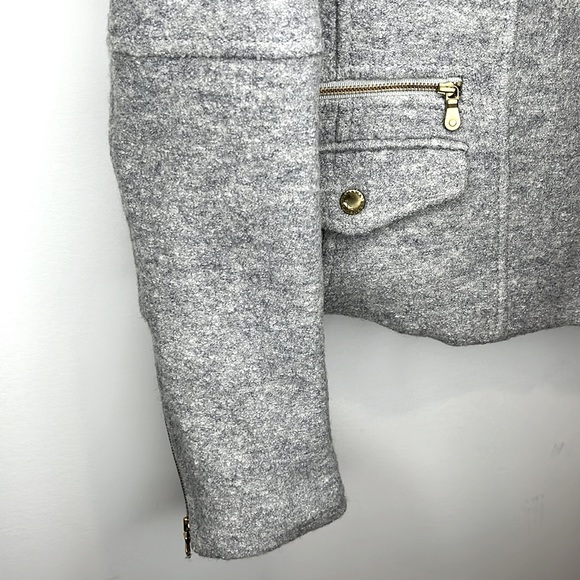 Banana Republic Tailored Boiled Wool Moto Jacket. - Picture 3 of 10